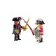 70273 Duo Pack Pirata Y Soldado De Capa Roja