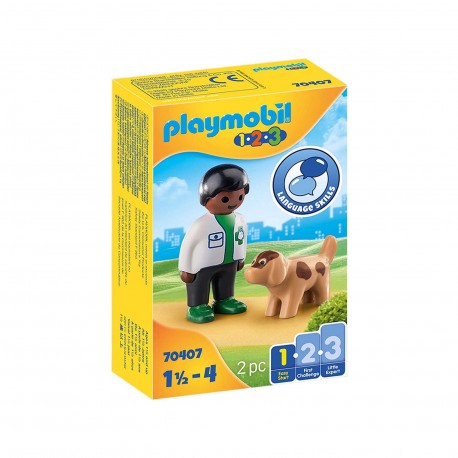 70407 Veterinario Con Perro 1.2.3