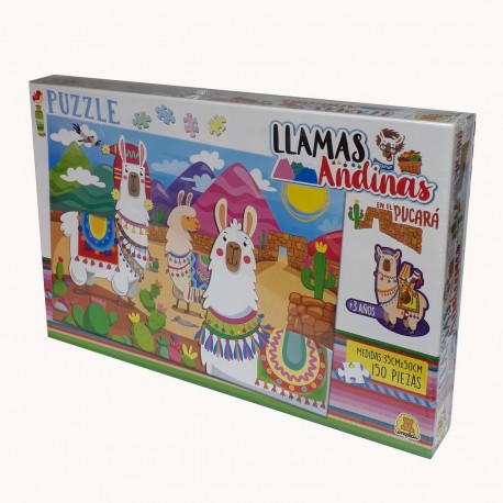 216 Puzzle Llamas En El Pucará 150 Piezas