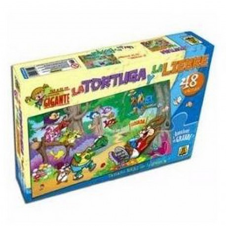 249 La Tortuga Y La Liebre Puzzle Gigante