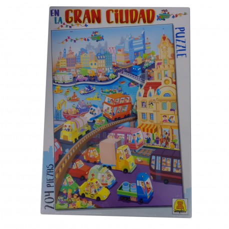 289 Puzzle En La Gran Ciudad 204 Piezas