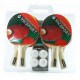 3002 Juegog0 Ping Pong 4 Paletas Red Pelotas