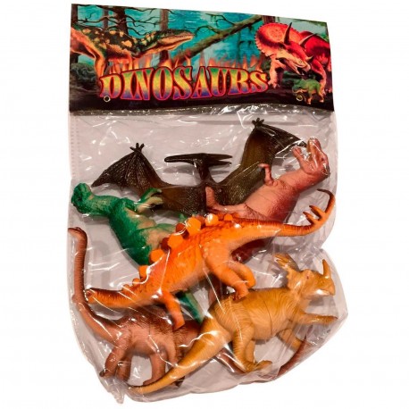 Ks50012 Dinosaurios Grandes X 6 Bolsa