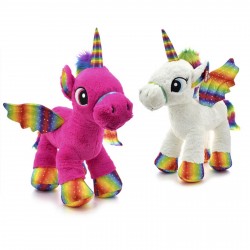 4115 Unicornio Parado Con Alas 60Cm 2 Colores