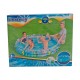 51005 Pileta Cristal Decorada 3 Aros 183X33 Cm