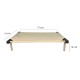 C75-5 Cama Catre Perros Mediana Crudo 55 X 75 Cm Ploppy-Pets