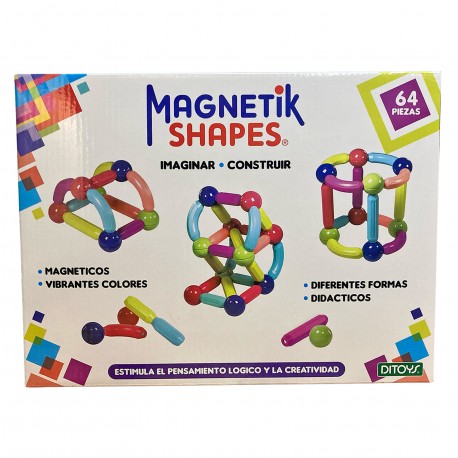 2863 Magnetik Shapes 64 Piezas