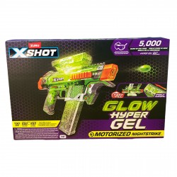 36782 X-Shot Hyper Gel Glow In The Dark Motorised Nightstrike 5000