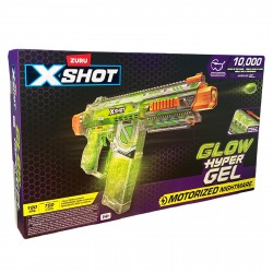 36783 X-Shot Hyper Gel Glow In The Dark Motorised Nightmare 10000