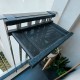C30-1 Cama Colgante Balconera Gatos Negro 55 X 30 X 12 Cm Ploppy-Pets