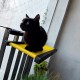 C30-6 Cama Colgante Balconera Gatos Amarillo 55 X30 X12 Cm Ploppy-Pets