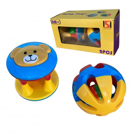 Sonajero En Caja X 2 Pelota Y Rueda Hw23119120