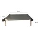 C50-2 Cama Catre Perros Mini Gris 45 X 50 Cm Ploppy-Pets