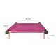 C50-4 Cama Catre Perros Mini Fucsia 45 X 50 Cm Ploppy-Pets