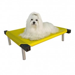 C50-6 Cama Catre Perros Mini Amarillo 45 X 50 Cm Ploppy-Pets