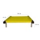 C50-6 Cama Catre Perros Mini Amarillo 45 X 50 Cm Ploppy-Pets