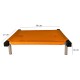 C50-7 Cama Catre Perros Mini Naranja 45 X 50 Cm Ploppy-Pets