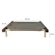 C60-2 Cama Catre Perros Chica Gris 45 X 60 Cm Ploppy-Pets