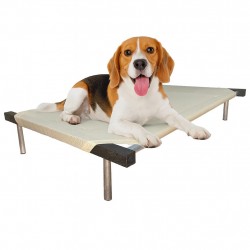 C60-5 Cama Catre Perros Chica Crudo 45 X 60 Cm Ploppy-Pets