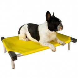C60-6 Cama Catre Perros Chica Amarillo 45 X 60 Cm Ploppy-Pets