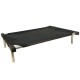 C75-1 Cama Catre Perros Mediana Negro 55 X 75 Cm Ploppy-Pets
