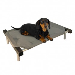C75-2 Cama Catre Perros Mediana Gris 55 X 75 Cm Ploppy-Pets
