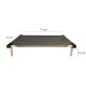 C75-2 Cama Catre Perros Mediana Gris 55 X 75 Cm Ploppy-Pets