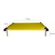 C75-6 Cama Catre Perros Mediana Amarillo 55 X 75 Cm Ploppy-Pets