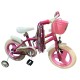 10007 Bicicleta Saya Rosa Rodado 12 Canasto