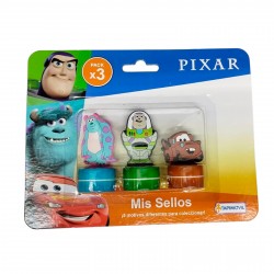 Dpx01116 3 Sellos Con Figura Pixar