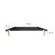 C90-1 Cama Catre Perros Grande Negro 65 X 90 Cm Ploppy-Pets