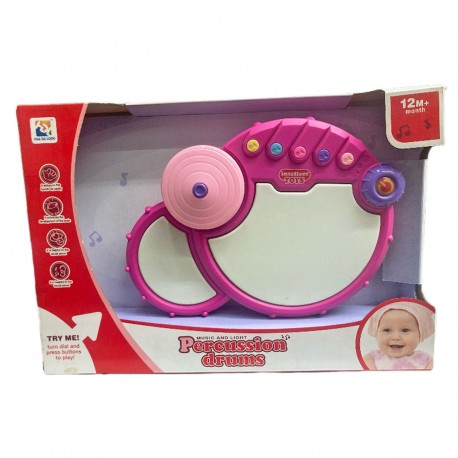 5712 Tamborcito De Percusion Primera Infancia Con Musica Y Luces Nuevo