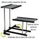 G65-2 Gimnasio Gato 2 Alturas 35-65 Cm Base 65X65 Cm Gris Cm Ploppy-Pets