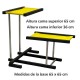 G65-6 Gimnasio Gato 2 Alturas 35-65 Cm Base 65X65 Cm Amarillo Ploppy-Pets