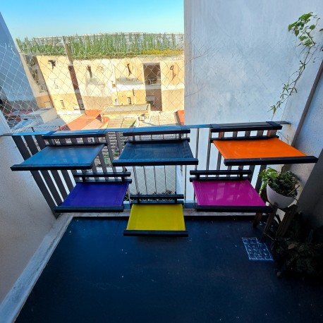 C30 Cama Colgante Balconera Gatos 55X30X12 Cm Ploppy-Pets 6 Colores