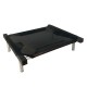 C50-1 Cama Catre Perros Mini Negro 45 X 50 Cm Ploppy-Pets