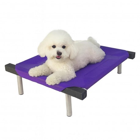 C50-3 Cama Catre Perros Mini Violeta 45 X 50 Cm Ploppy-Pets