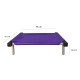 C50-3 Cama Catre Perros Mini Violeta 45 X 50 Cm Ploppy-Pets