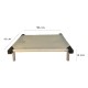 C50-5 Cama Catre Perros Mini Crudo 45 X 50 Cm Ploppy-Pets