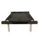 C60-1 Cama Catre Perros Chica Negro 45 X 60 Cm Ploppy-Pets