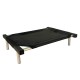 C60-1 Cama Catre Perros Chica Negro 45 X 60 Cm Ploppy-Pets