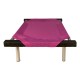 C60-4 Cama Catre Perros Chica Fucsia 45 X 60 Cm Ploppy-Pets