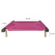 C60-4 Cama Catre Perros Chica Fucsia 45 X 60 Cm Ploppy-Pets