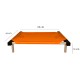 C60-7 Cama Catre Perros Chica Naranja 45 X 60 Cm Ploppy-Pets