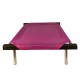 C75-4 Cama Catre Perros Mediana Fucsia 55 X 75 Cm Ploppy-Pets