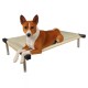 C75-5 Cama Catre Perros Mediana Crudo 55 X 75 Cm Ploppy-Pets