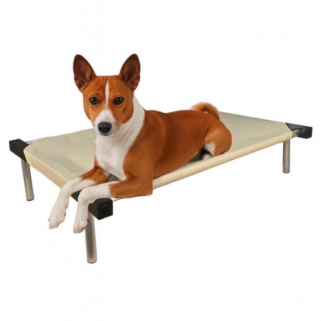 C75-5 Cama Catre Perros Mediana Crudo 55 X 75 Cm Ploppy-Pets