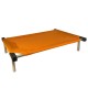 C75-7 Cama Catre Perros Mediana Naranja 55 X 75 Cm Ploppy-Pets