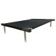 C90-1 Cama Catre Perros Grande Negro 65 X 90 Cm Ploppy-Pets