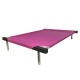 C90-4 Cama Catre Perros Grande Fucsia 65 X 90 Cm Ploppy-Pets